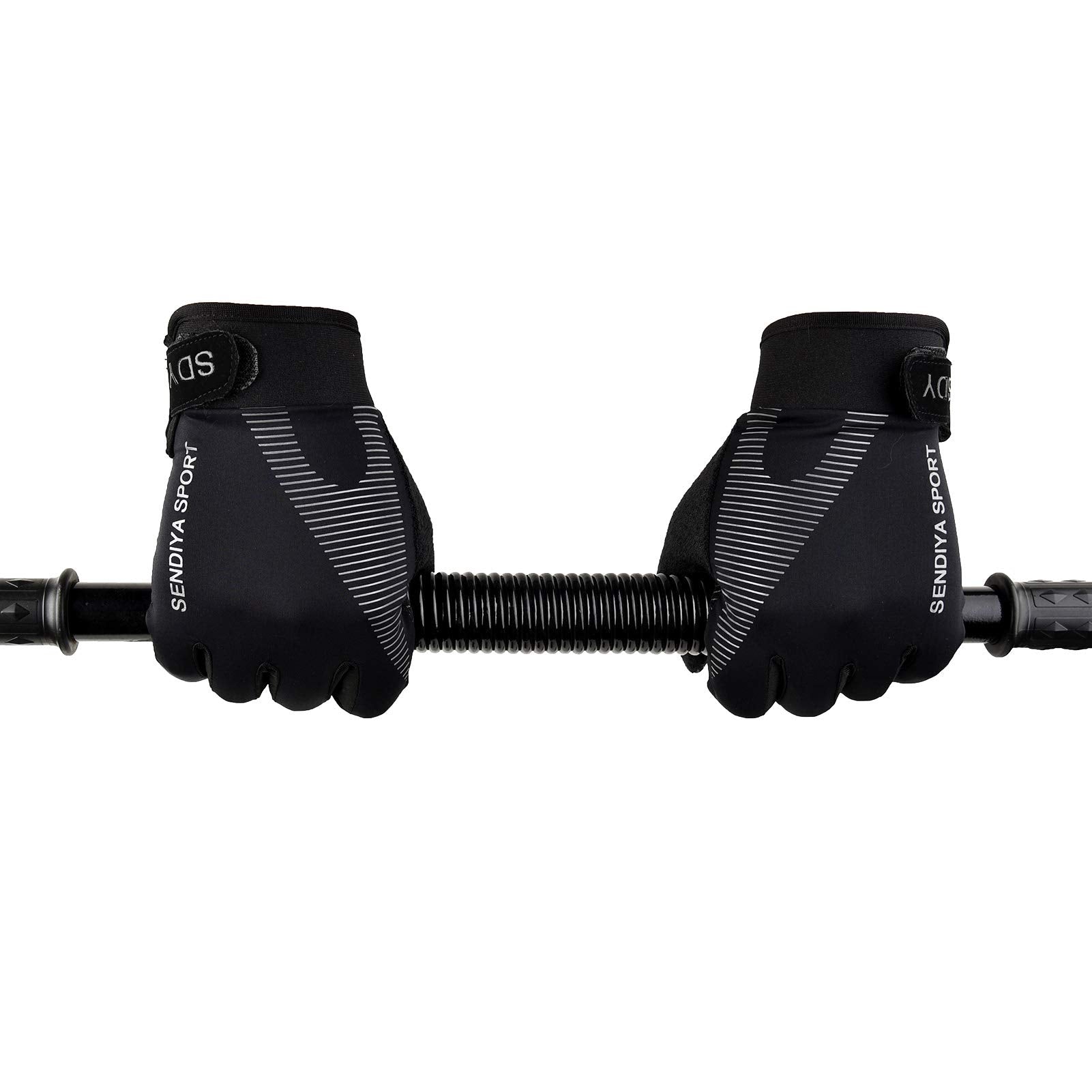 Workout Gloves, Full Palm Protection & Extra Grip, Gym Gloves For Weight Lifting, Training, Fitness, Exercise (Men & Women), Bla