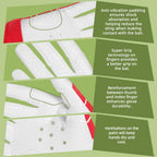 Seibertron B-A-R Pro 2.0 Signature Baseball/Softball Batting Gloves Super Grip Finger Fit For Youth (Red, S)