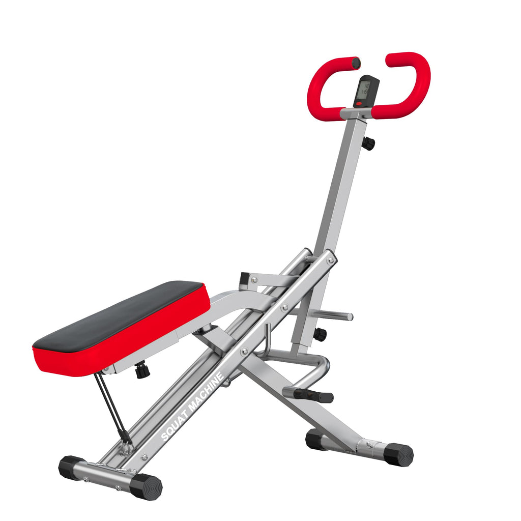 Sogespower Squat Machine For Home Gym, Squat Rowing Machine With Adjustable Resistance And Optional Full Motion, Squat Assist Tr