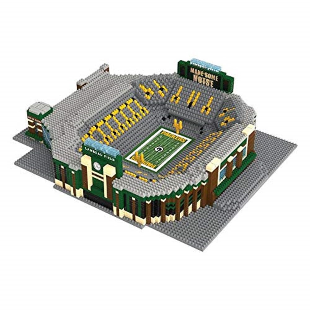FOCO NFL Green Bay Packers 3D Brxlz Stadium Building Blocks Set, Team Color, One Size