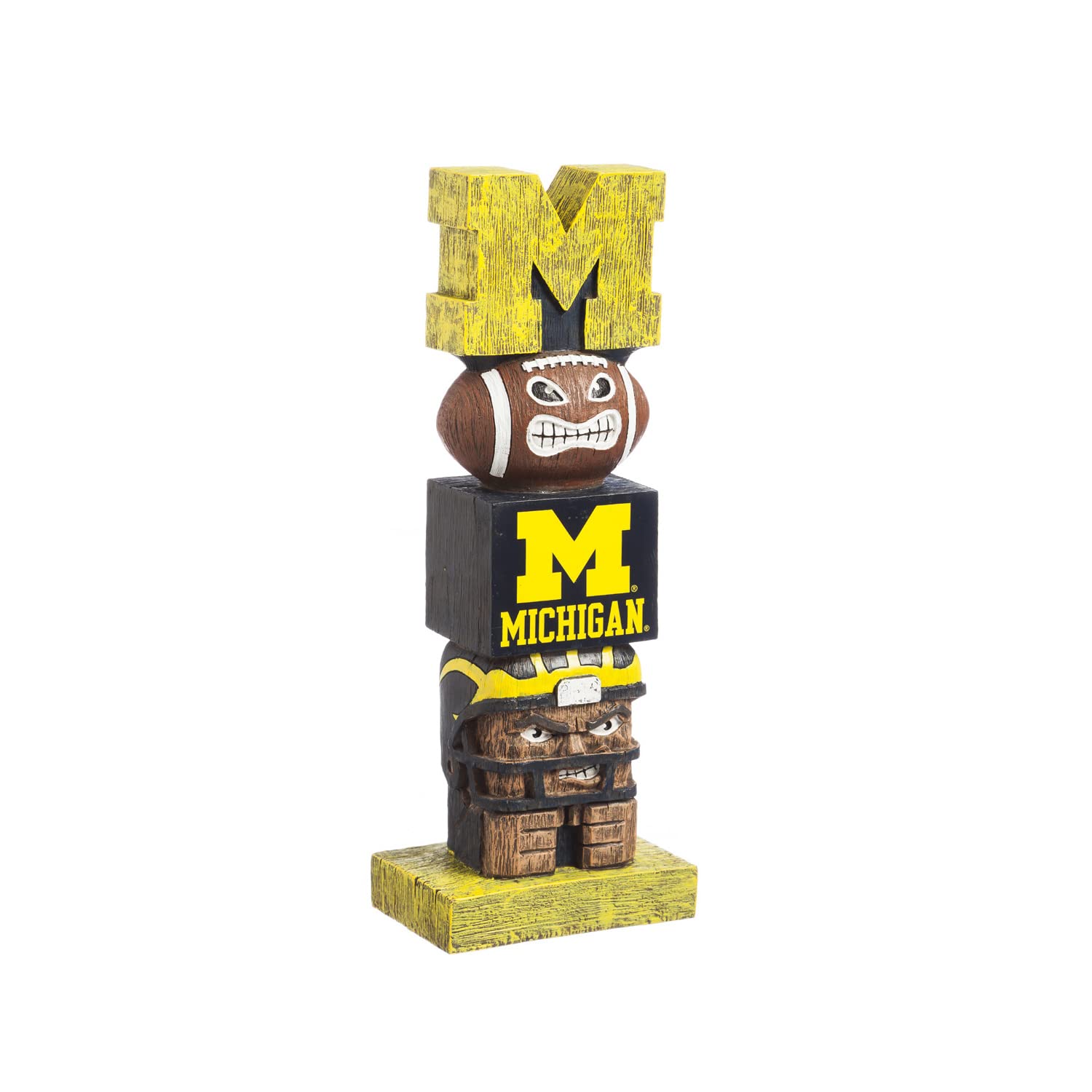 Evergreen NCAA Michigan Wolverines Tiki Totem