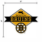 Rico Industries Nhl Boston Bruins Diamond Shape Cut Pennant - Home And Living Room D  Cor - Soft Felt Ez To Hang