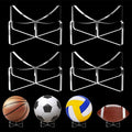 Orlanth [4 Pack] Basketball Stand 3.54x1.3 Inch, Clear Acrylic Ball Stand for Display, Storage Holder for Football Volleyball So