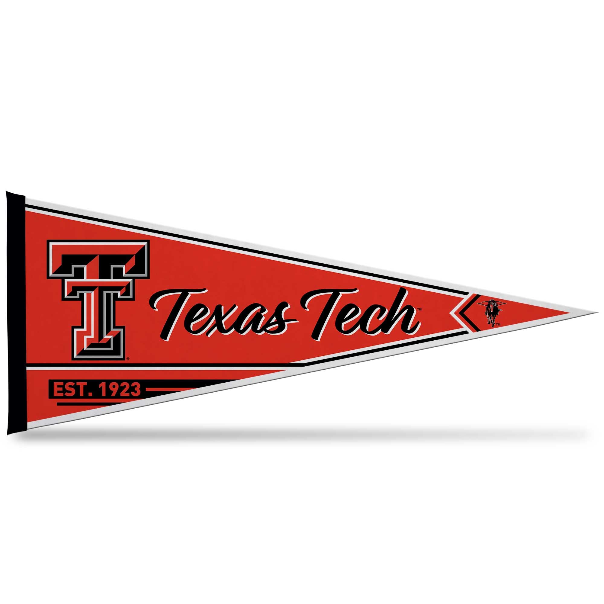 Rico Industries Ncaa Texas Tech Red Raiders Classic 12'' X 30'' Felt Wall D  Cor Pennant - Great For Home/Bed Room/Man Cave D  C