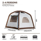Dancoom 6-8 Person Inflatable Tent For Camping, 96.8 Ft Large Camping Tent Includes Tarps,3000Mm Waterproof Easy Setup Glamping