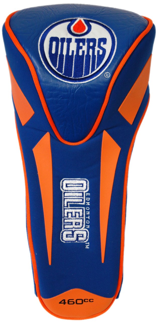 Team Golf Nhl Edmonton Oilers Single Apex Driver Head Cover Golf Club Single Apex Driver Headcover, Fits All Oversized Clubs, Tr