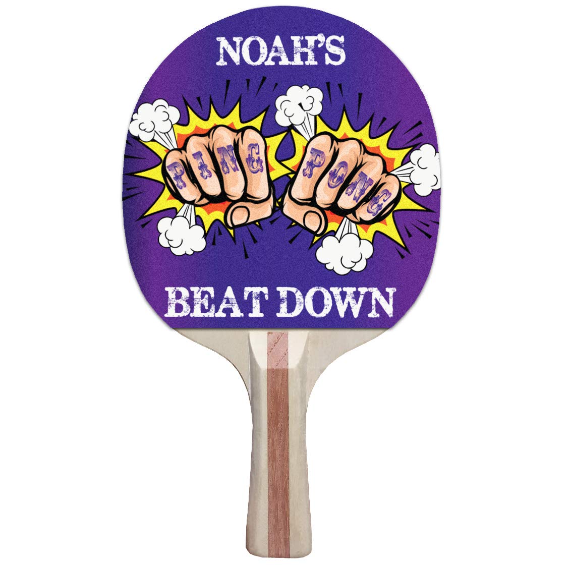 Ping Pong Paddle And Balls Boxed Gift Set (Design: Beat Down)