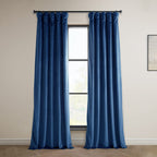 Hpd Half Price Drapes Heritage Plush Velvet Curtains For Bedroom  Living Room 50 X 84, Vpyc-198604-84 (1 Panel) Pisces Blue