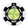 Jiuyibc Golf Putt Green Reader, Magnetic Aluminum Alloy Round Bubble Level, High Precision Reader, Golf Putting Aid, Golf Access
