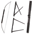 Sinoart 59 Folding Bow Black Alloy Archery Bow Right Hand For Hunting Or Target (35Lbs)