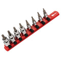 Wiha 71698 Torx Plus Socket Set On Rail, 8 Piece