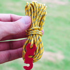 5 Pcs 13Ft Reflective Guyline With Tent Rope Tensioners High-Strength Tent Paracord Awning Aluminum Cord Adjuster Kit For Campin