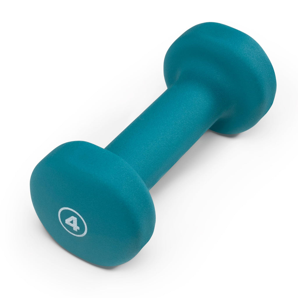 Marcy Neoprene Dumbbell, Single Piece, 4-Lb, Forest Green