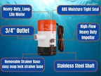 Seaflo 01-Series 500 Gph Bilge Pump 12V 4-Year Warranty!