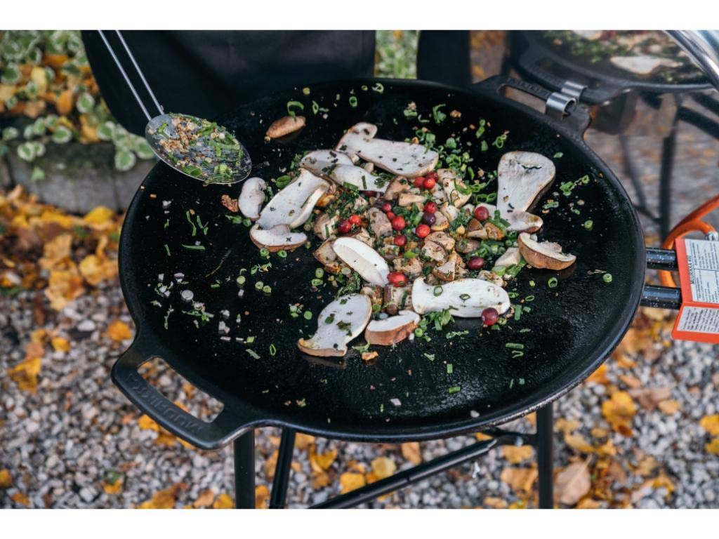 Muurikka Grill Pan 58 Cm With Protective Bag, Outdoor Pan, Fire Pan Made Of Robust Rolled Steel For Campfire & Grill