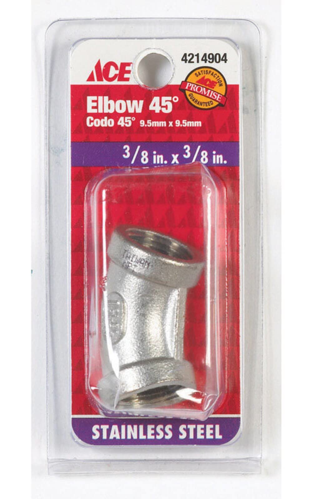 Female Elbow 45 3/8'' Ss (Pack Of 1)