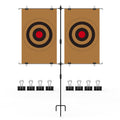 KNINE OUTDOORS Adjustable Shooting Target Stands, Paper Target Stand with 8 Metal Clips for Shooting Range, Adjustable Range fro