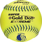 Worth | Slowpitch Softballs | 12 | USSSA Approved | SYCO Gold Dot Extreme / Classic M | 12 Count
