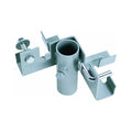 Tommy Docks Inside Corner 2 Way Bracket - Normal Duty Steel Stationary Dock Connector Piece - Powder Coated Boat Dock Hardware P