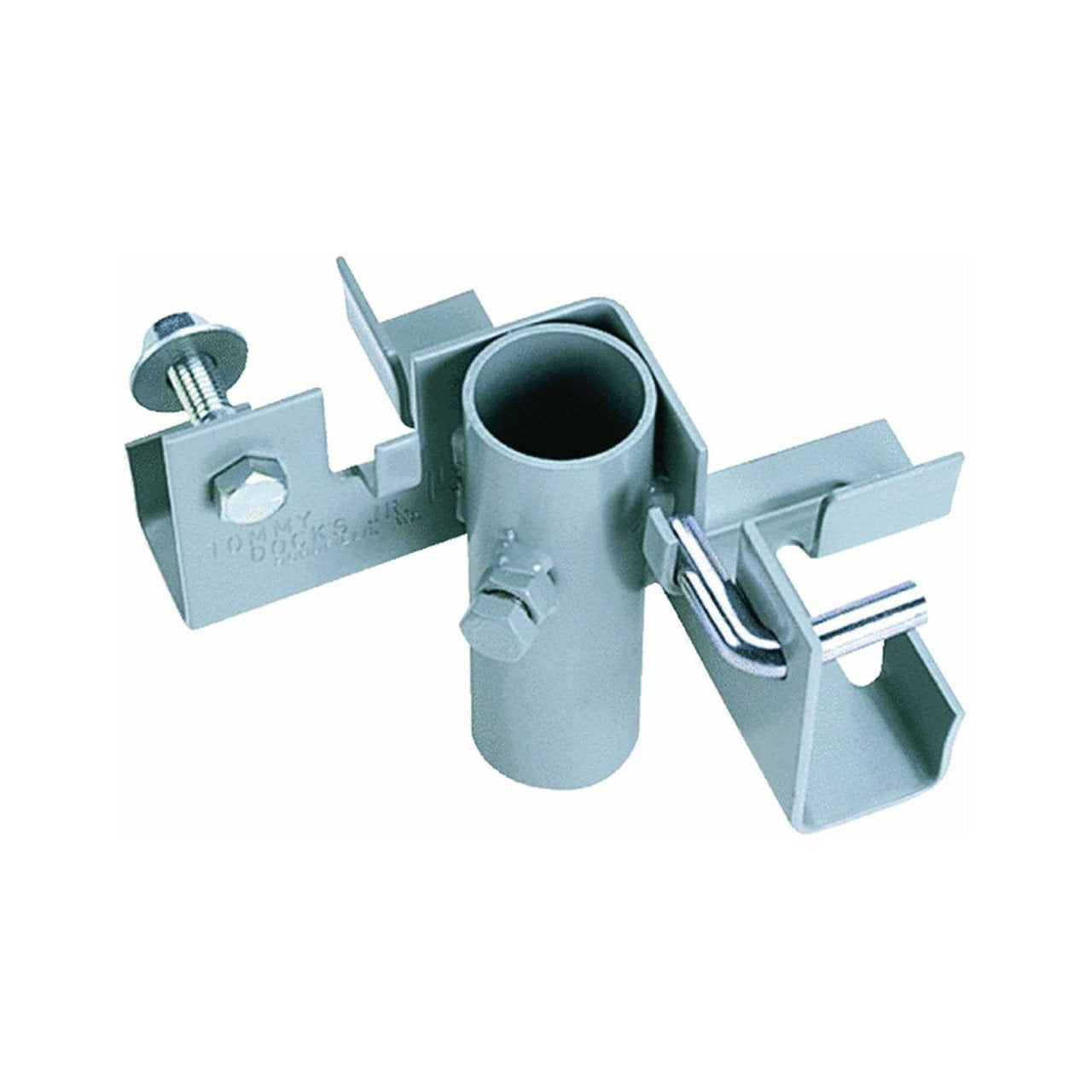 Tommy Docks Inside Corner 2 Way Bracket - Normal Duty Steel Stationary Dock Connector Piece - Powder Coated Boat Dock Hardware P