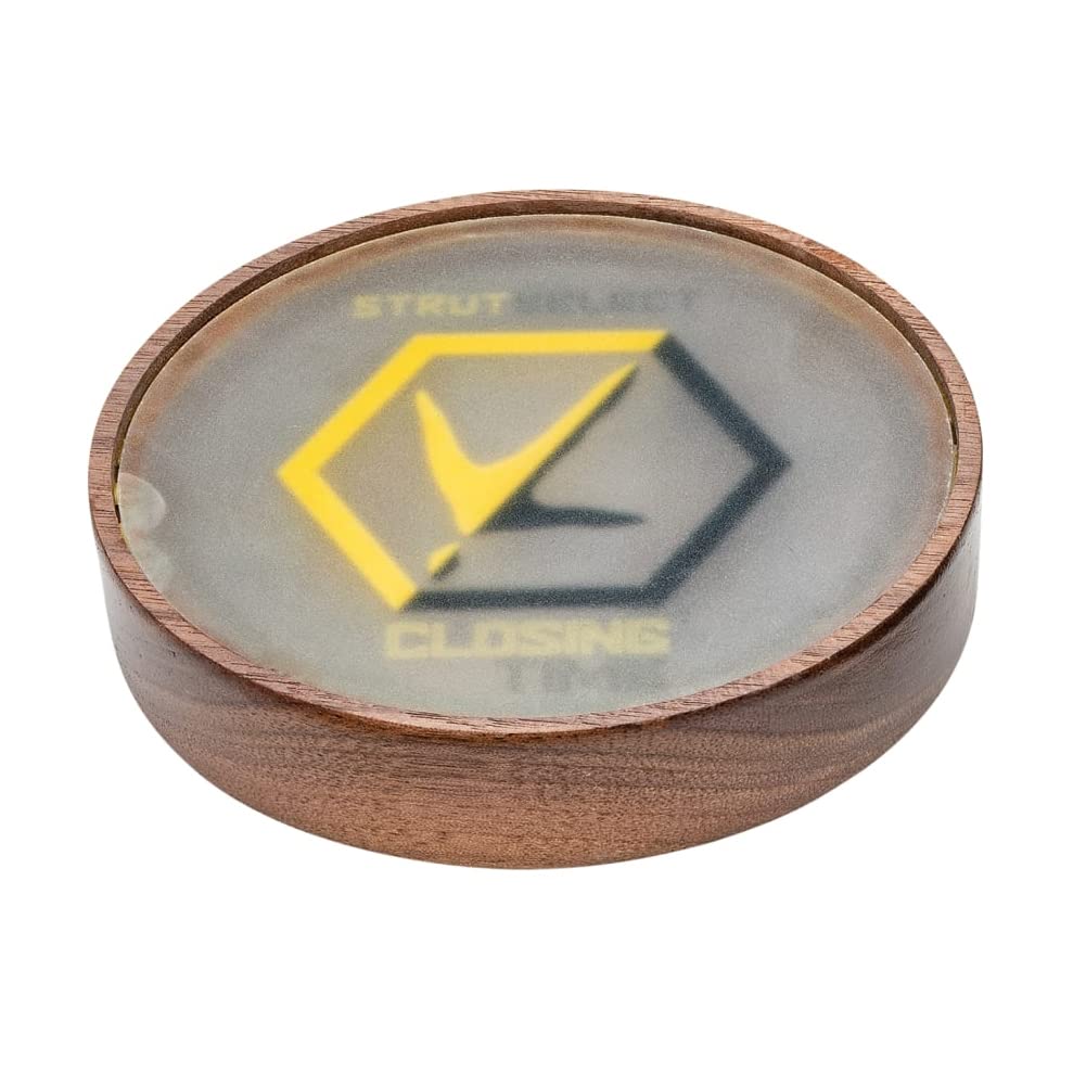 Hunters Specialties Hs Strut Select Closing Time Hunting American Kiln-Dried Walnut Wood Turkey Pot Call, Slate Surface