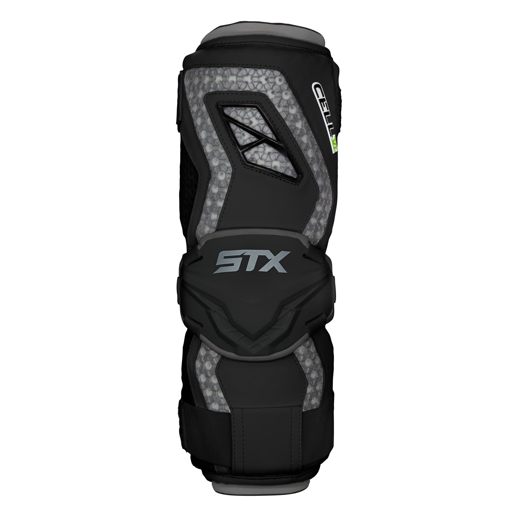 STX Cell VI Lacrosse Arm Guards, Extra Large, Black, Pair