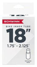 Schwinn Replacement Bike Tube Schrader Valve, Traditional, 18-Inch X 1.75-Inch-2.125-Inch