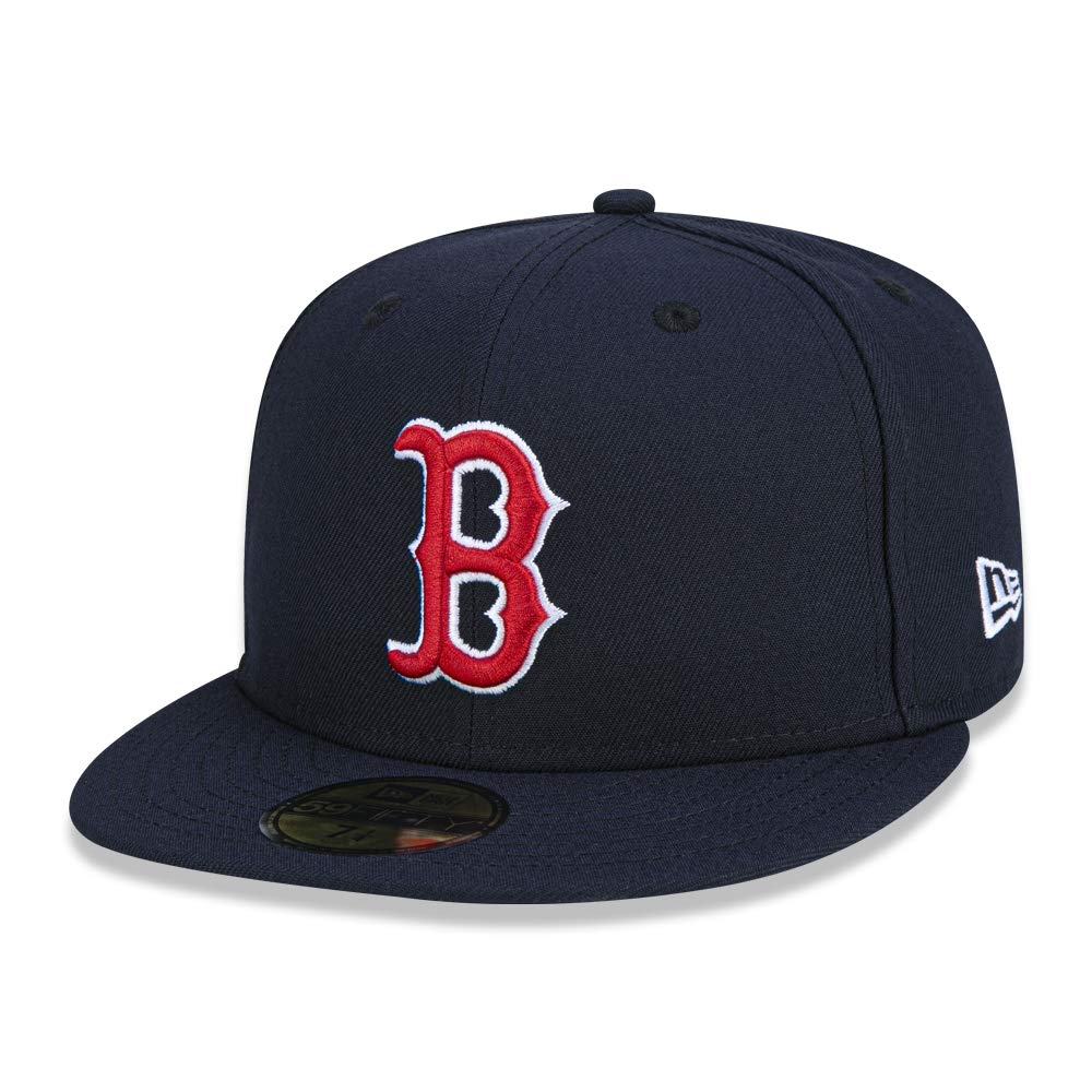 New Era Mens 2017 MLB Game Authentic On Field 59Fifty Cap Boston Red Sox, Navy, 8