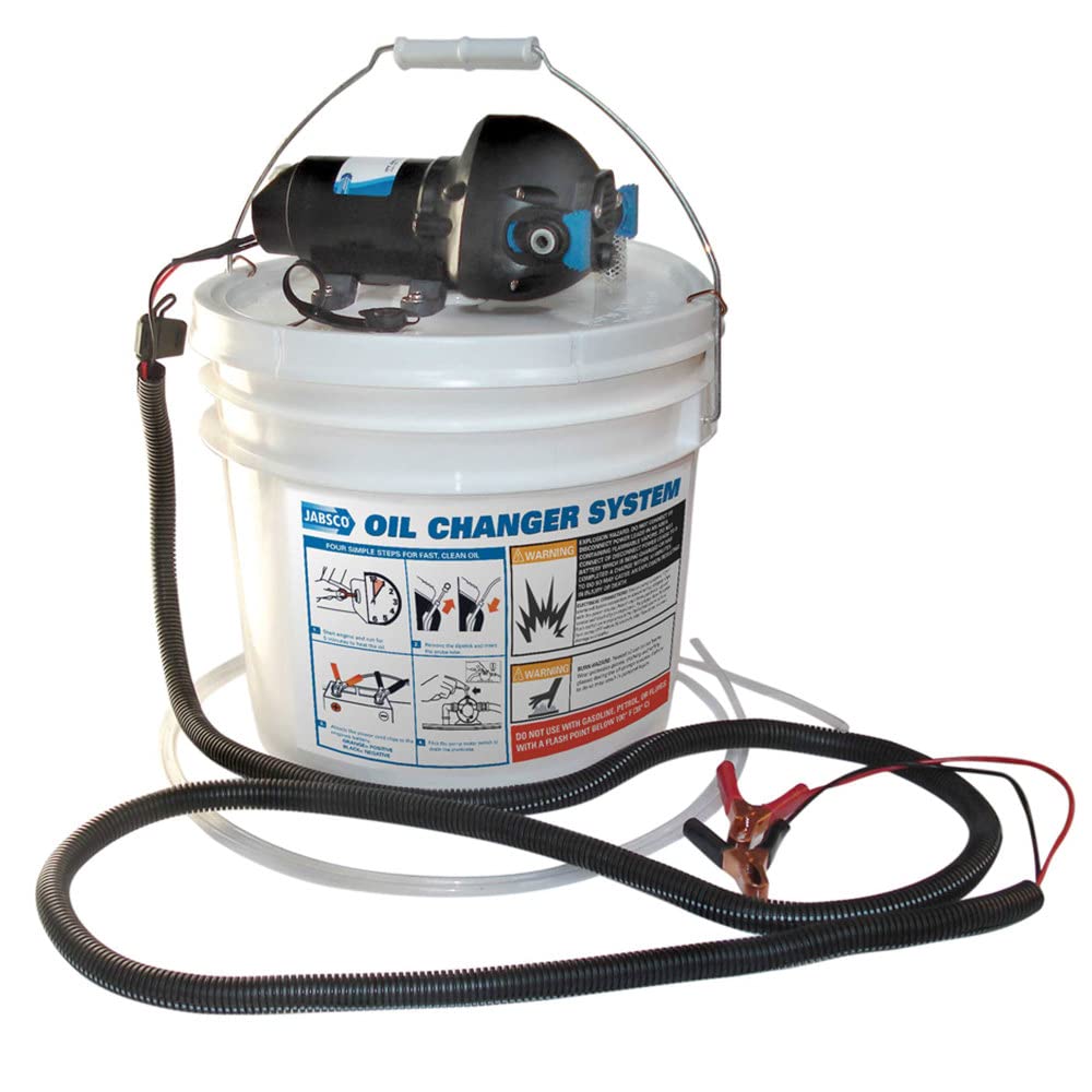 Jabsco 17850-1012 Diy Engine Oil Change System, 3.5 Gallon Capacity, 12 Volt , Black