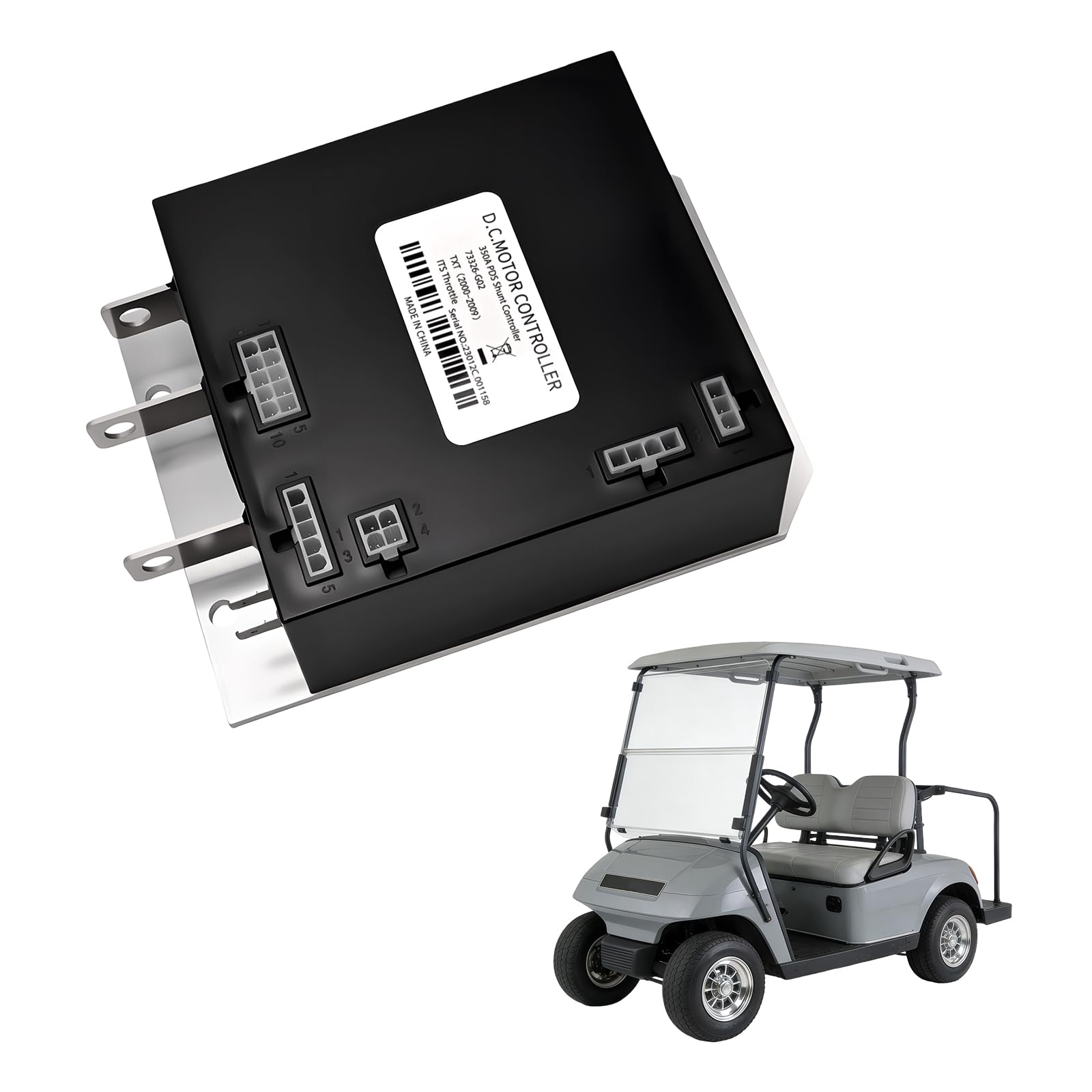 73326-G02 Golf Cart Motor Controller fits forEZGO TXT Golf Carts 2000-2009, 36V 350A PDS Shunt Controller ITS Throttle Compatibl