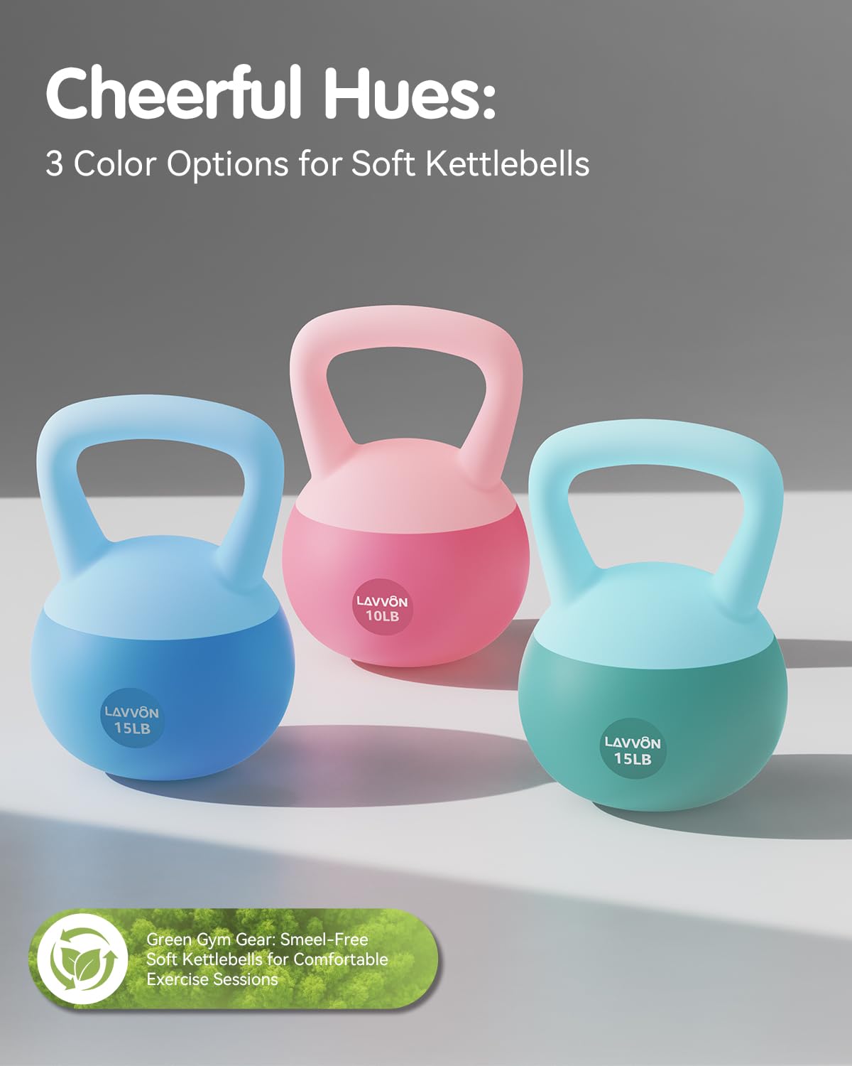 Soft Kettlebell - Cushioned Impact-Resistant Base and Anti-Slip, Kettle bell Anti-Slip Grip Weight for Home Workouts, Safe Stren