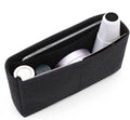 Green Sheep Women Felt Fabric Purse Organizer Inserts For Ladies Shoulder Handbag, Tote, Hobo Bag Purse Divider, Multiple Storag