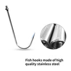 Komclub Telescopic Fishing Gaff With Super Sharp Spear Hook Lightweight Hand Fish Gaff With Soft Rubber Nonslip Handle And Lanya