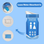 Prelady Disposable Urine Bag, 12 Pcs Emergency Portable Urinal Bags For Men/Women, Unisex Pee And Vomit Bags For Travel, Camping