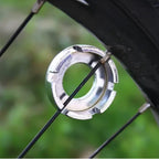 Jawflew Spoke Wrench - 8 Way Bike Rim Truing Tool Hard Steel Bicycle Spoke Tool For Adjust Bicycle Wheel Tension (Silver-1Pc)