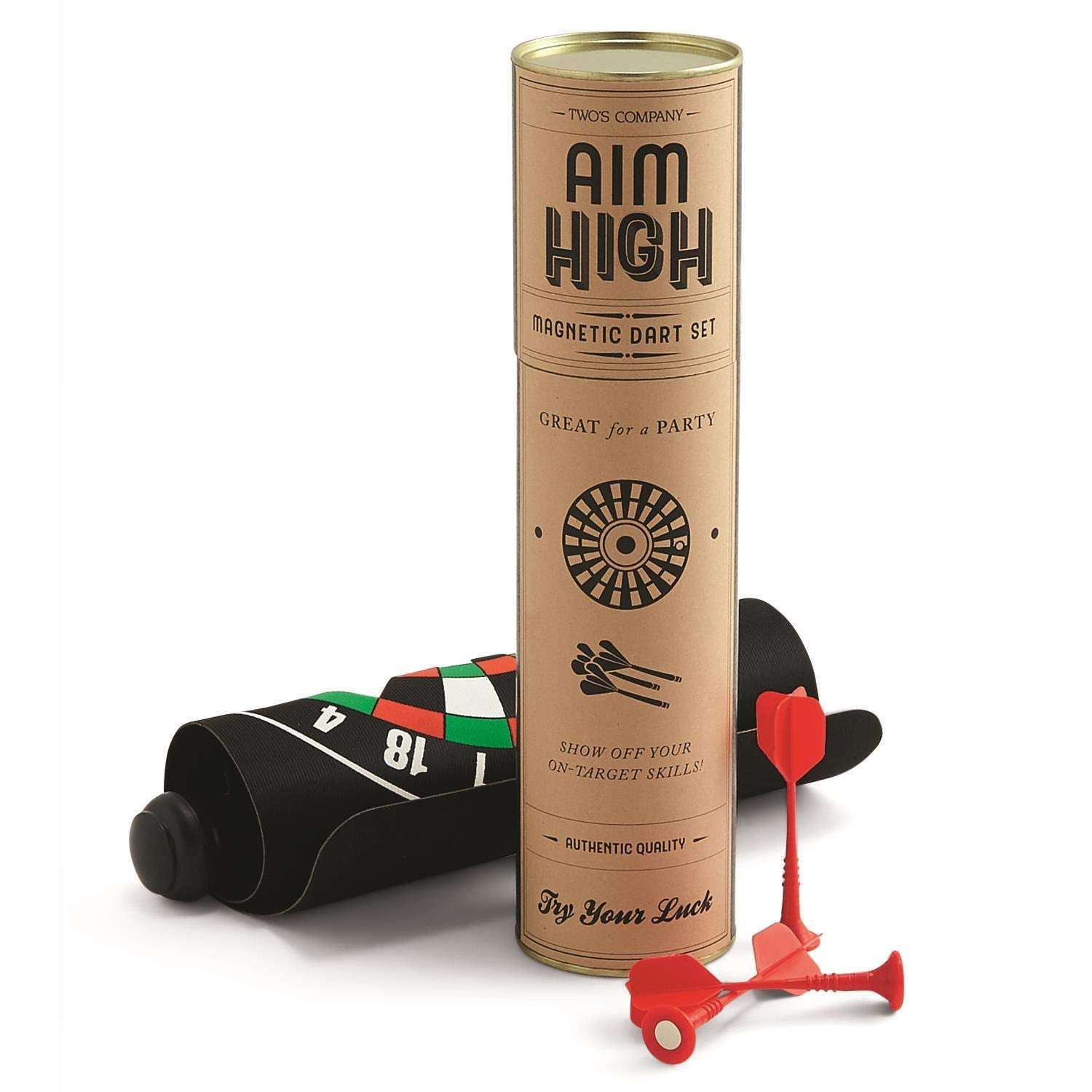 Twos Company Aim High Magnetic Dart Game In Gift Box, Multicolored
