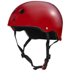 Triple Eight The Certified Sweatsaver Helmet For Skateboarding, Bmx, Roller Derby And Roller Skating, S. Red Glossy, Xl/Xxl