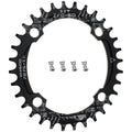 CYSKY Narrow Wide Chainring Oval 104BCD 32T 4 Bolts Bike Single Speed Chainring Perfect for Most Bicycle Road Bike Mountain Bike