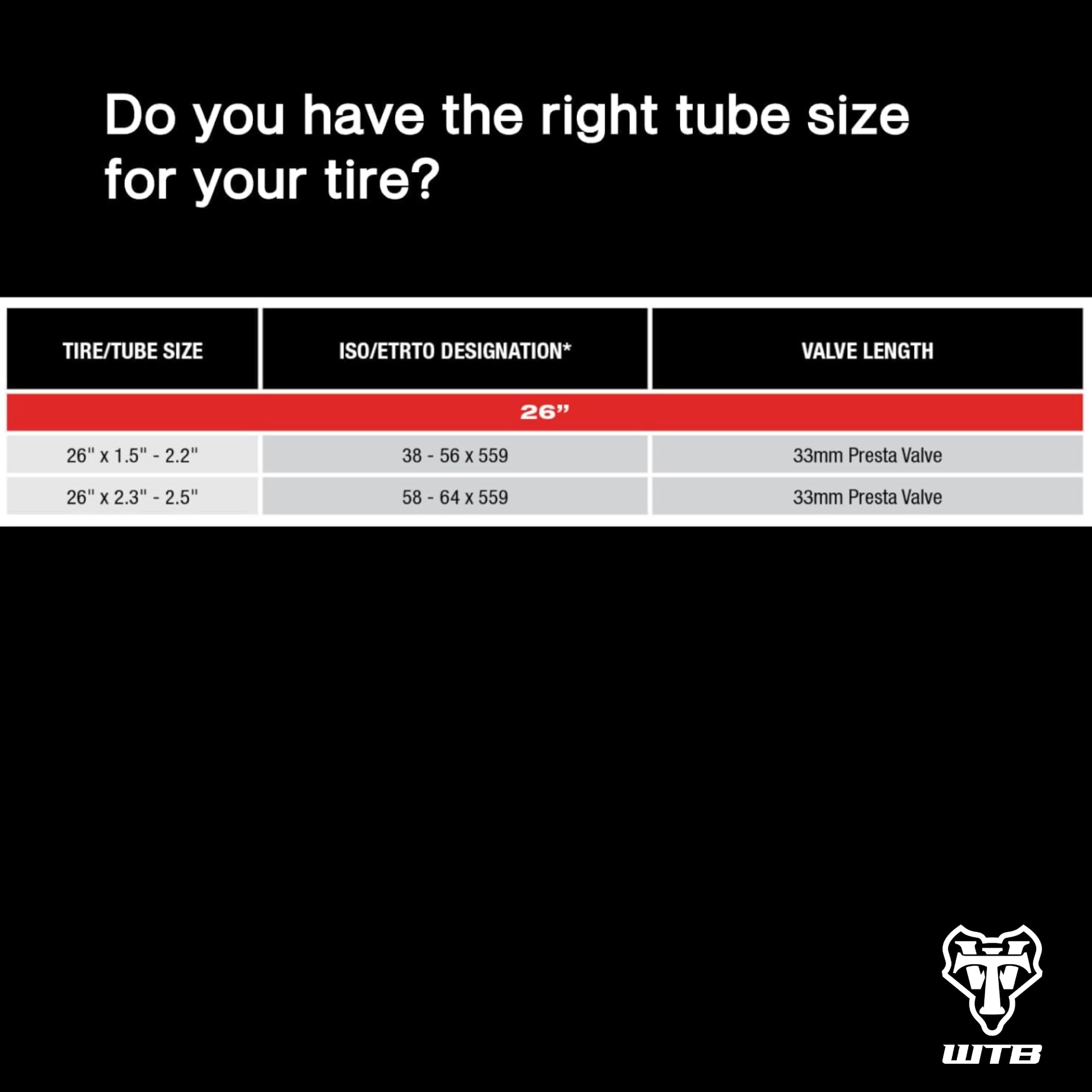 Wtb Presta 26 X 1.5/2Tube