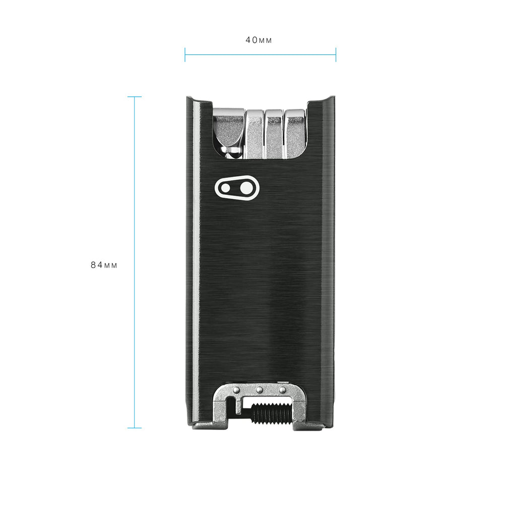 Crankbrothers F 15 Bike Tool - Mtb Multitool Black - 15 Bicycle Tools (15 In 1 Tool), Ergonomic And Lightweight