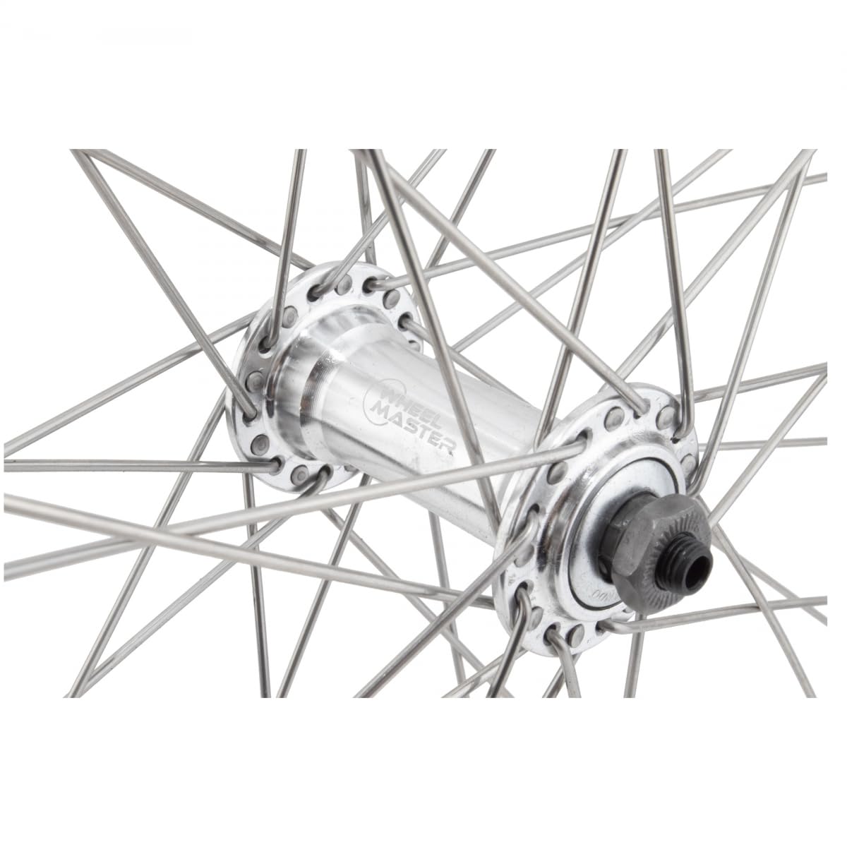 Wheel Front 27 X 1-1/4 Alloy Rim, Silver, 36H, Schrader
