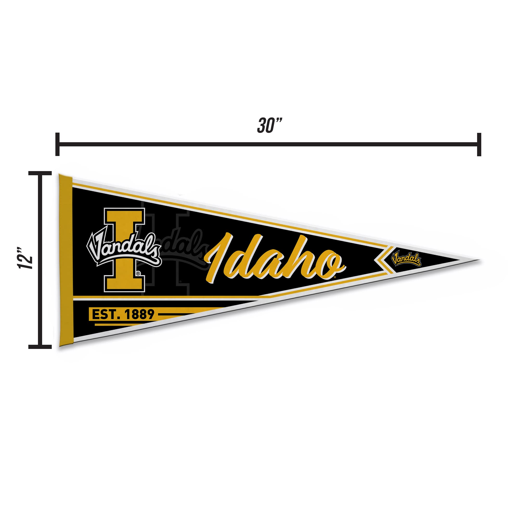 Rico Industries Ncaa Idaho Vandals Classic 12'' X 30'' Felt Wall D  Cor Pennant - Great For Home/Bed Room/Man Cave D  Cor