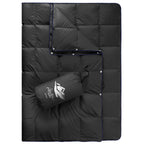 Zzfocus Down Camping Blanket,Puffy Down Blanket Packable Lightweight Down Throw Quilt Water-Resistant Outdoor Travel Blanket For
