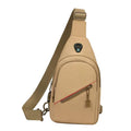 Ujeavette Men Chest Bag Small Stylish Personal Pocket Bag For Running Travel Traveling Khaki