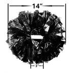 Hooshing 2 Pack Cheerleading Pom Poms Red And Gold With Baton Handle For Team Spirit Sports Dance Cheering Kids Adults