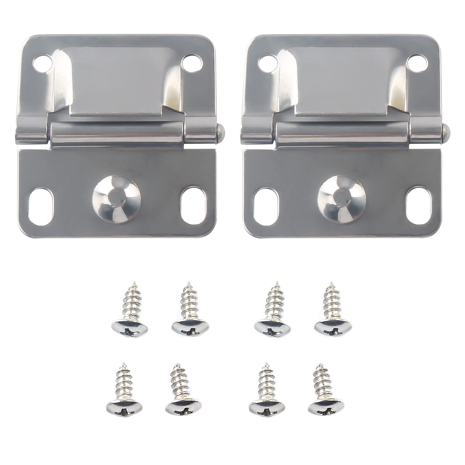 Cooler Stainless Steel Hinges With Screws Set Replacement -Compatible With Coleman Camping Ice Chest Coolers Accessories 5235 62