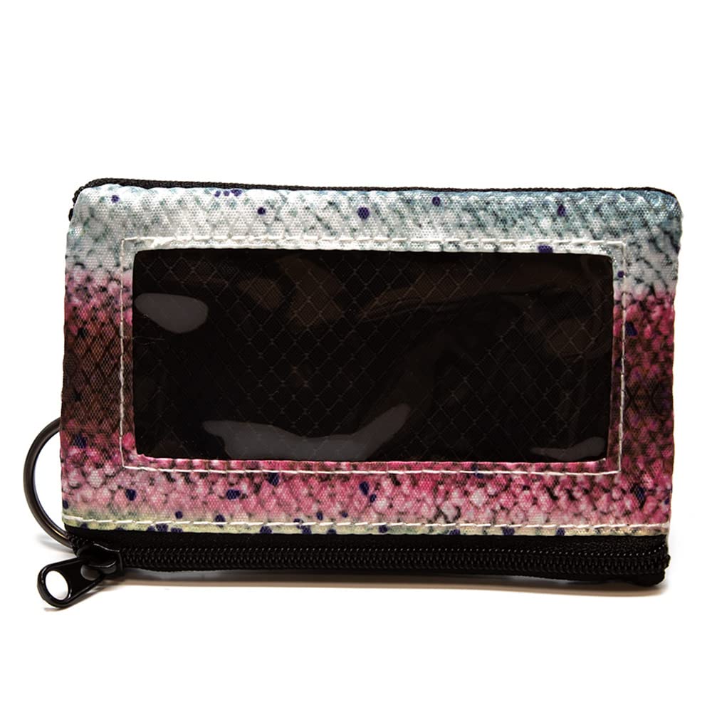 Chums Surfshort Nylon, Wallet, Lightweight(Aqua Flauge Rainbow Trout)