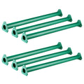 EISENSP Extra Long 21.5 Steel Monkey Bars for Backyard - Ladder Rungs Hardware Kit - Hexagonal at Both Ends (Set of 6) (Green)