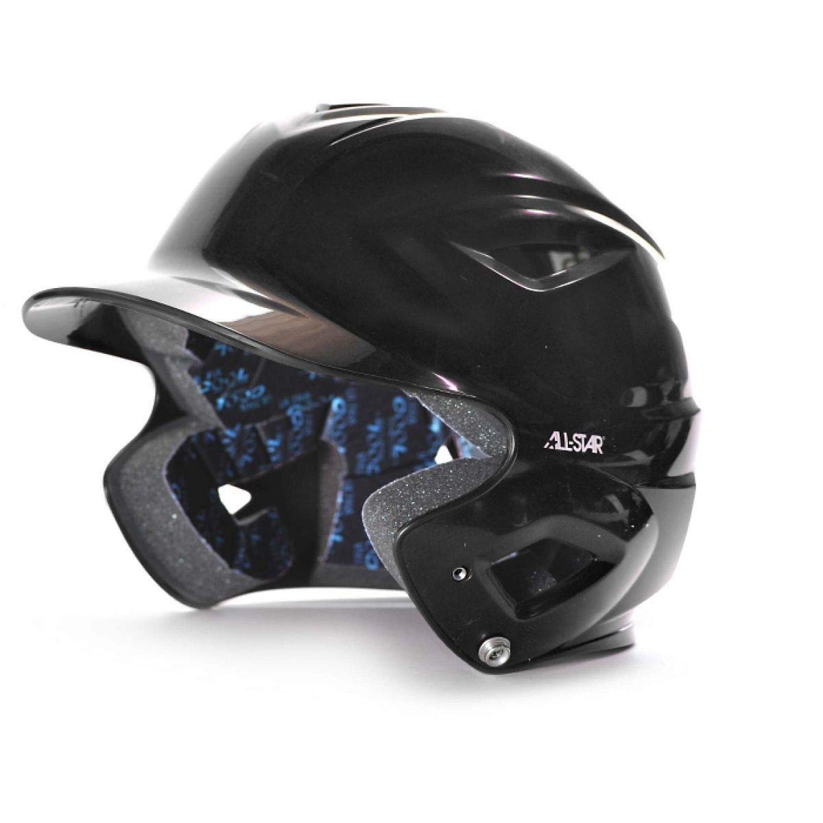 All-Star Youth System 7 Solid Molded Batting Helmet Black