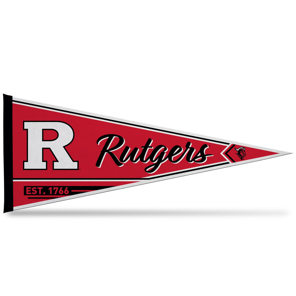 Rico Industries Ncaa Rutgers Scarlet Knights Classic 12'' X 30'' Felt Wall D  Cor Pennant - Great For Home/Bed Room/Man Cave D